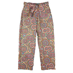 The Ragged Priest Pants Womens 10 Psychedelic Floral Belted High Rise Festival